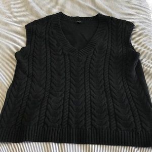 Talbots Black Sweater Vest Size 1X